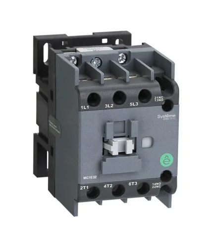 Контактор MC1E 3п 25А кат. 380В/400В AC 1НО+1НЗ SE MC1E25Q7 - фото