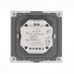 Сенсорная панель T3 White IC45 (12-24V, 3x4A, 3x(48-96), RGB, RF 2.4GHz)