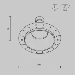 Встраиваемый светильник Share GU10 10Вт IP 54 (Черный)