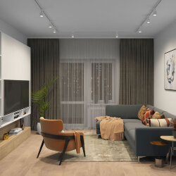 Шинопровод однофазный, 2 м, белый, заглушки в комплекте, Denkirs TR1002-WH