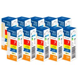 LED-JCD-7W-3000K-G9-CL-SLS SET10 Лампа светодиодная, Форма JCD, прозрачная, Серия Optima, Теплый белый свет 3000K, Упаковка 10 штук