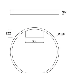 Потолочный светильник Рим / Rim 4000К 50Вт (Белый) MOD058CL-L50W4K