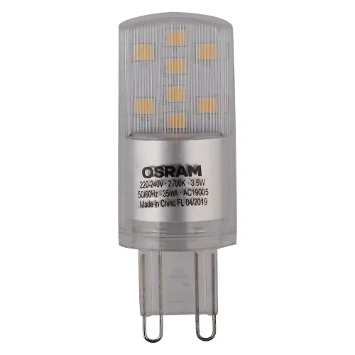 Лампа светодиодная 3.5W/2700K (=40W) 230V G9 | 400Lm d20x57 | LED Star | - OSRAM. Фото 2