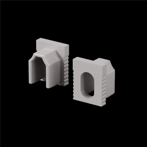 Комплект заглушек (для профиля 08×09) 10 шт., ALM-0809-EC 642069 (Серый) - фото