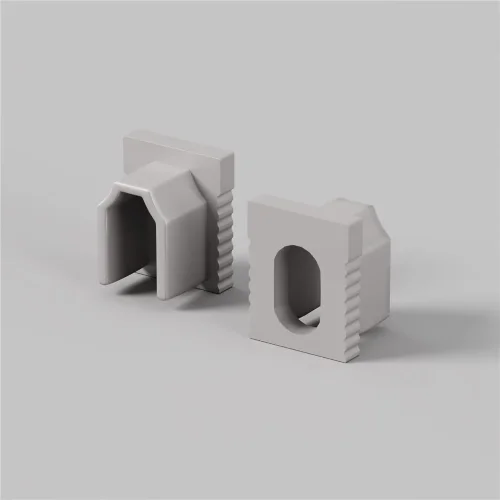 Комплект заглушек (для профиля 08×09) 10 шт., ALM-0809-EC 642069 (Серый) - фото 5