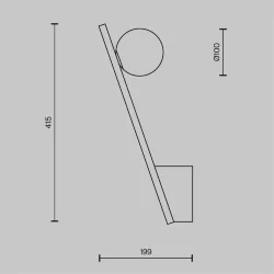 Настенный светильник (бра) Kazimir G9х1 (Золото)