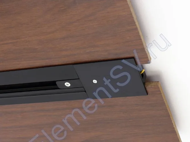 Трек для спотов встраиваемый 2L 2м NX47 (однофазный, 2 провода, черный) - фото 4.