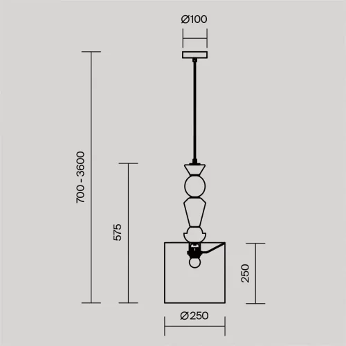 Подвесной светильник Comforty E27х1 (Белый) - фото 4