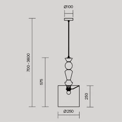Подвесной светильник Comforty E27х1 (Белый)