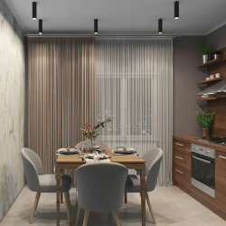 Накладной светильник, IP 20, 15 Вт, GU10, черный, алюминий, Denkirs DK2052-BK