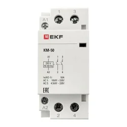 Контактор модульный КМ 50А 2NО (2 мод.) EKF km-2-50-20