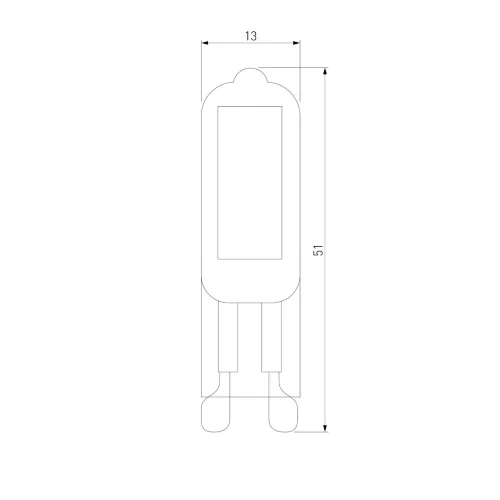 Светодиодная лампа G9 LED 3W 220V 4200K стекло BLG912 - фото 2