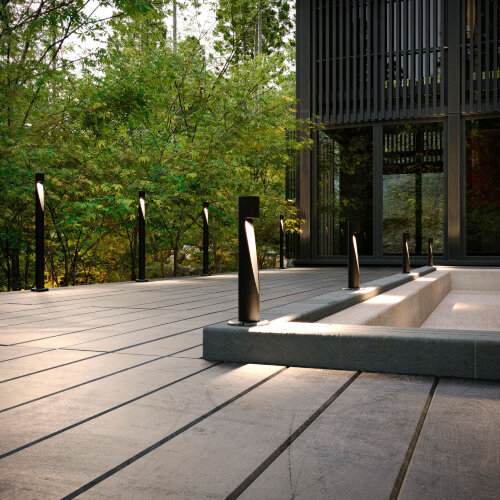 Светильник садово-парковый светодиодный Recess черный - Фото 2