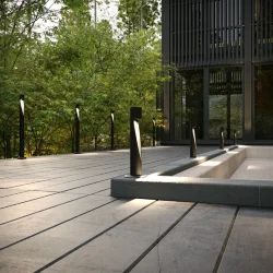 Светильник садово-парковый светодиодный Recess черный 35177/S черный (067381)