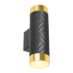 Светильник WOLTA WSL-GU10/W09BG под лампу GU10 Черный / Золотой LINEA