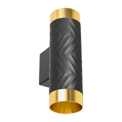 Светильник WOLTA WSL-GU10/W09BG под лампу GU10 Черный / Золотой LINEA