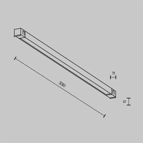 Трековый светильник Базис / Basis Exility X 3000K 6Вт 120° (Черный) TR240-2-6W3K-B - фото 7
