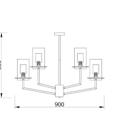 Подвесной светильник Freya FR5206PL-09FG (Французское золото)