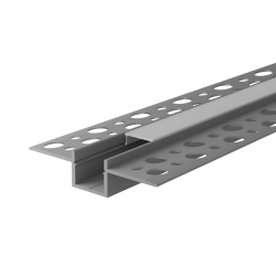 Профиль алюминиевый под шпатлевку WOLTA WAP-I-55/13/3000-A встраиваемый серый 55х13х3000мм