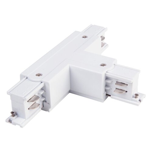Коннектор Т-образный для трехфазного шинопровода правый белый - фото 1