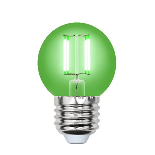 LED-G45-5W-GREEN-E27 GLA02GR Лампа светодиодная, Форма шар, Серия Air color, Зеленый свет - фото 1