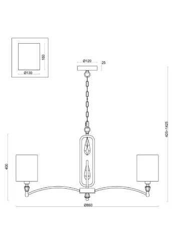 Подвесной светильник Freya FR1007PL-08N (Никель) - фото 2