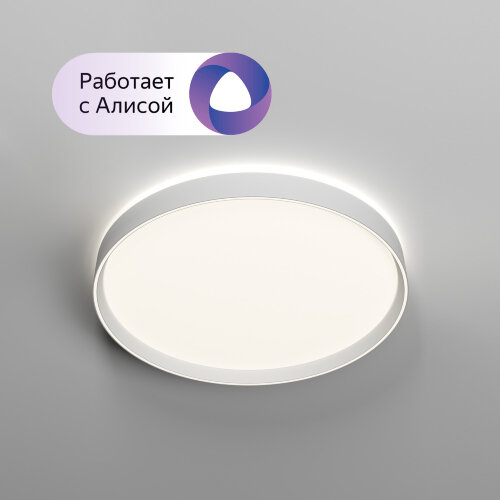 DK6511-WH/1 Накладной светильник, LED, 50W, IP 20, 3000K - 6500K, белый, металл, полимер.