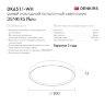 DK6511-WH/1 Накладной светильник, LED, 50W, IP 20, 3000K - 6500K, белый, металл, полимер. Фото 7