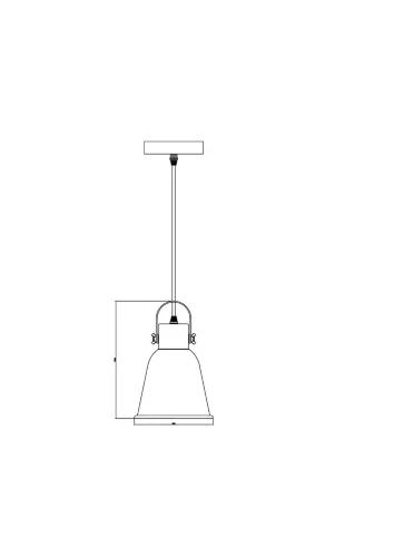 Подвесной светильник FR4035PL-01GR Твист / Twist E27x1 (Серый) FR4035PL-01GR - фото 4