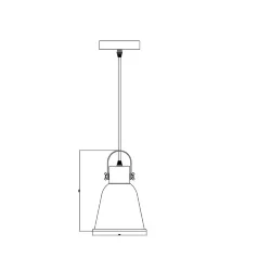 Подвесной светильник FR4035PL-01GR Твист / Twist E27x1 (Серый) FR4035PL-01GR