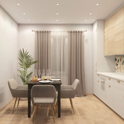 Встраиваемый светильник, IP 20, 10 Вт, GU5.3, LED, серый, пластик, Denkirs DK3020-CM