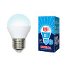 LED-G45-11W/NW/E27/FR/NR Лампа светодиодная. Форма "шар", матовая. Серия Norma. Белый свет (4000K) Картон. ТМ Volpe - фото
