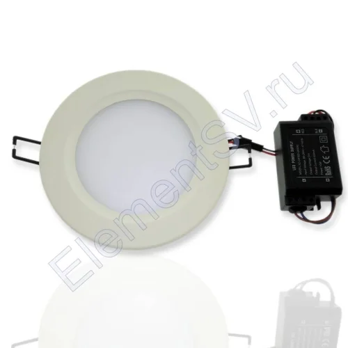 Светодиодный светильник встраиваемый IC-RW D140 (5,5W, White) - фото.
