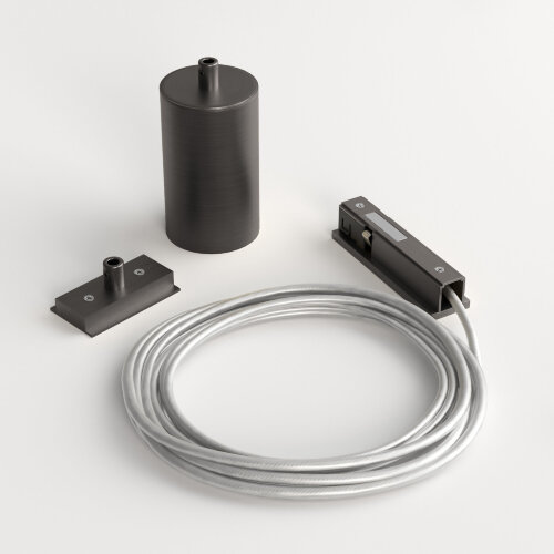 Titan Line Подвесной комплект для подключения трековой системы освещения к питанию титан боковой 85009/00 - Фото 5