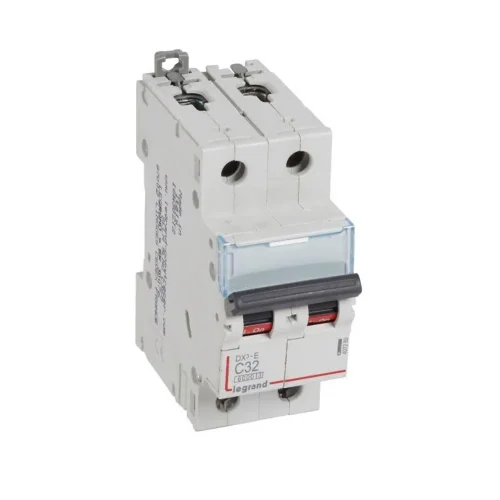 Выключатель автоматический модульный 2п C 32А 6кА DX3-E 6000 2мод. 230/400В Leg 407280 - фото