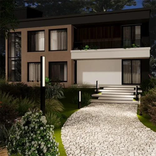 Ландшафтный светильник Blitz 3000К 20Вт IP 65 (Графит) - фото 2