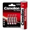 Элемент питания алкалиновый AAA/LR03 1.5В Plus Alkaline LR03-BP4 BL-4 (блист.4шт) Camelion 7369 - фото