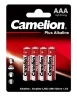 Элемент питания алкалиновый AAA/LR03 1.5В Plus Alkaline LR03-BP4 BL-4 (блист.4шт) Camelion 7369 - фото 3