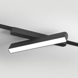 Светильник для трека Air, серия Linear 4000 со светодиодом, L230*W26*H60мм, 48V DC, 9W, RA?90, 120°, 4000K, IP20, черный, алюминий, Denkirs DK5333-BK
