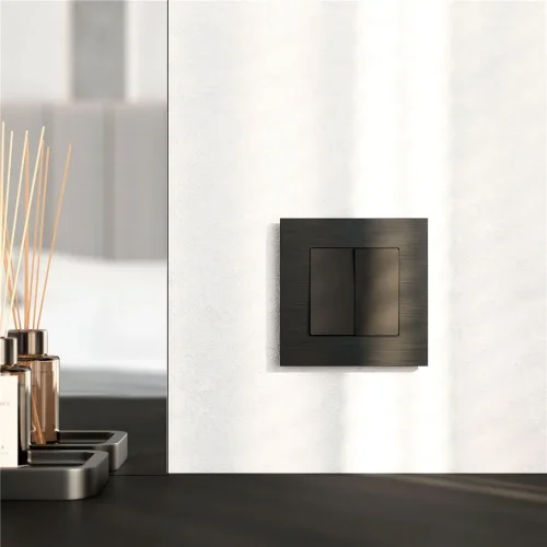 Рамка из металла на 1 пост АluMax черный алюминий W0013508 - фото 2