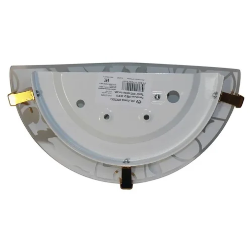 Светильник НББ 21-60 М19 'Эрика' 300/2 1х60Вт E27 IP20 матов. бел./клипсы зол. (инд. упак.) Элетех 1005204376 - фото 4