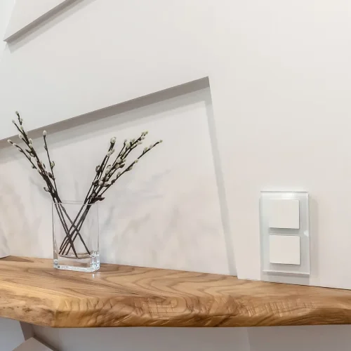 Перекрестный выключатель одноклавишный (белый) W1113001 - фото 3