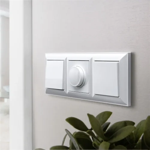 Перекрестный выключатель одноклавишный (белый) W1113001 - фото 5