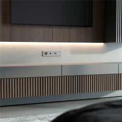 Рамка из поликарбоната на 4 поста Stark серебряный W0041806