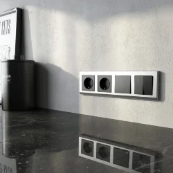 Рамка из поликарбоната на 4 поста Stark серебряный W0041806