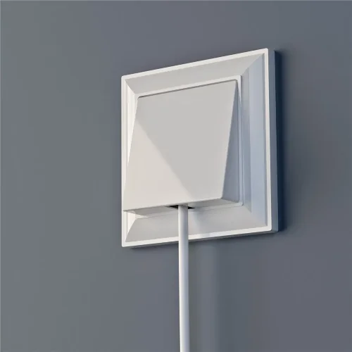 Рамка из пластика на 1 пост Fiore белый W0012201 - фото 2