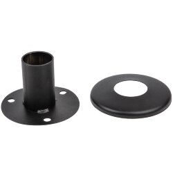 UFP-E11BN-095 BLACK Опора с крышкой для садово-парковых светильников, Высота 95мм, Материал металл, Цвет черный