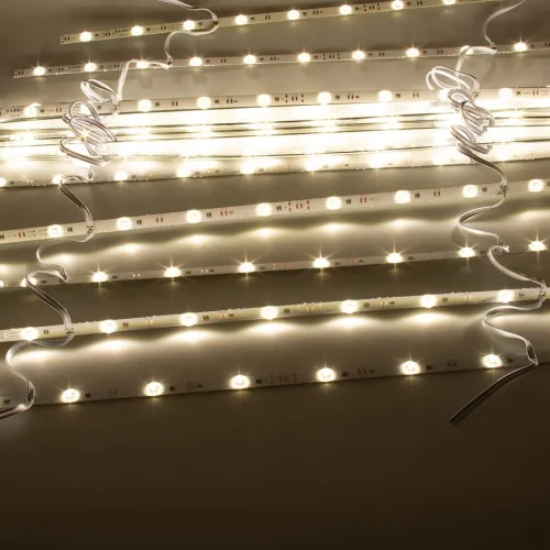 Светодиодная линейка линзованная 2835, 12 led, 24V, 12W, day white, 170°, IP20, G110 - фото I