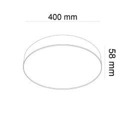 Потолочный светильник Zon 4000K 1x45Вт 120° (Матовое Золото)