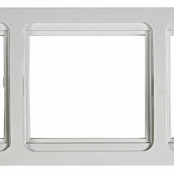 Рамка тройная горизонтальная CLASSICO белая 2303H IN HOME